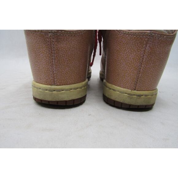 NIKE Sky Hi Dunk Womens Sz 8.5 Pink Shimmer Lace Up Hidden Wedge Sneaker - Picture 8 of 11